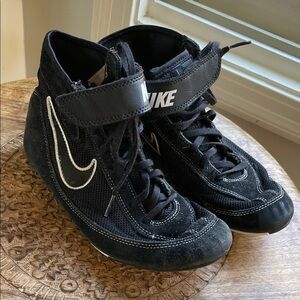 Nike Kids Black Wrestling Shoes